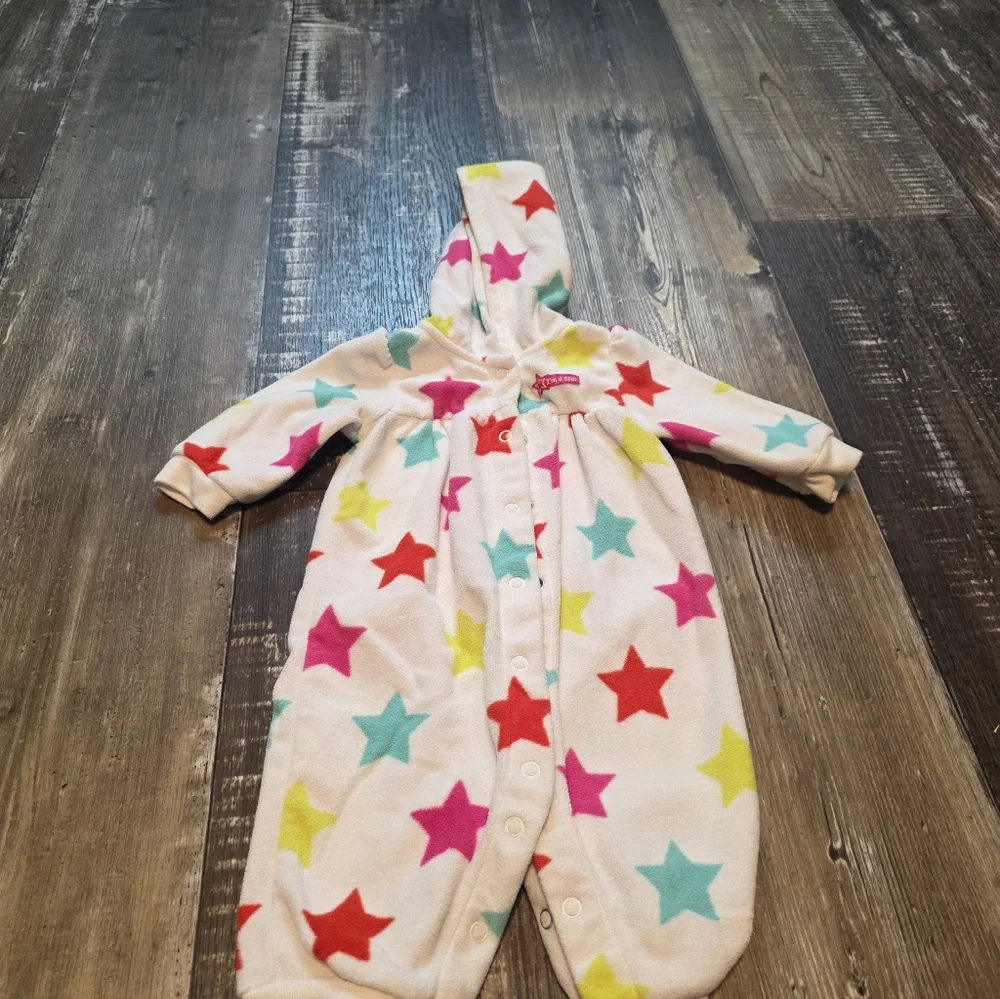 Carter's Cream Pajamas with Colorful Stars